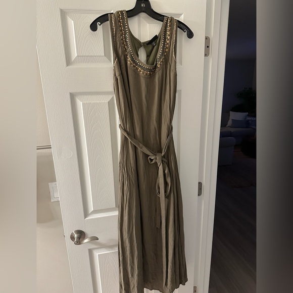 EUC Lane Bryant Woven Embellished Maxi Dress 14/16 - Picture 3 of 4